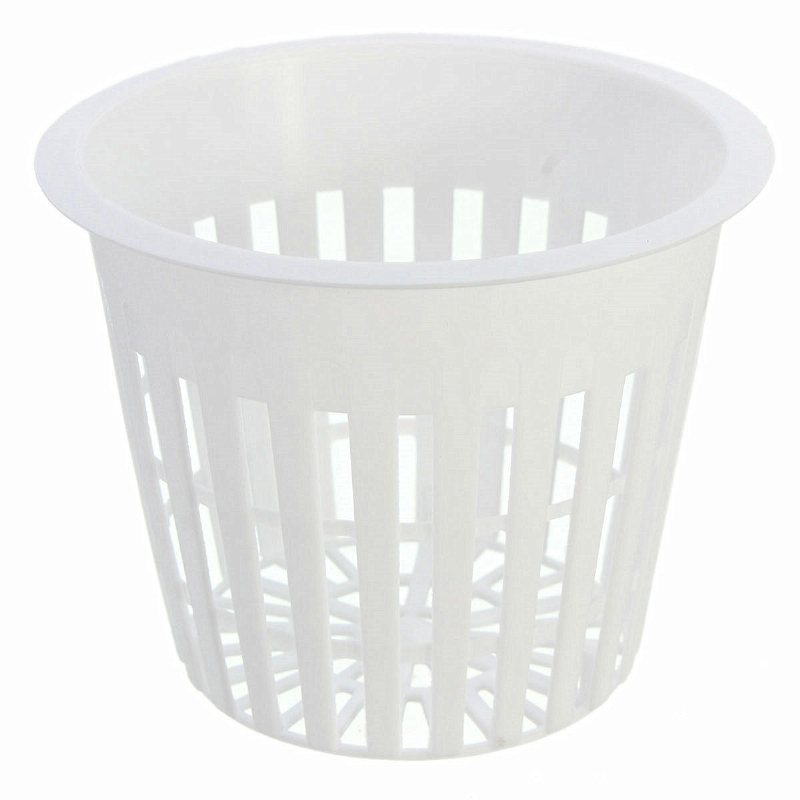 Plast Mesh Pot Net Korg Hydroponisk Aeroponic Flower Container Plant Grow Pot Cup