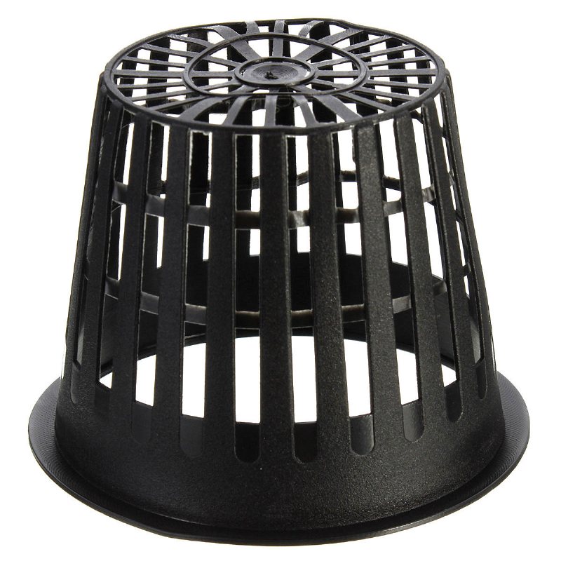 Plast Mesh Pot Net Korg Hydroponisk Aeroponic Flower Container Plant Grow Pot Cup