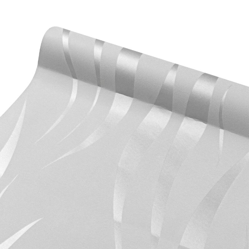 Silver 3d Non-woven Tyg Wave Stripe Präglad Tapet Vattentät Modern Enkel Non Woven Tyg Vardagsrum Dekoration Tapeter