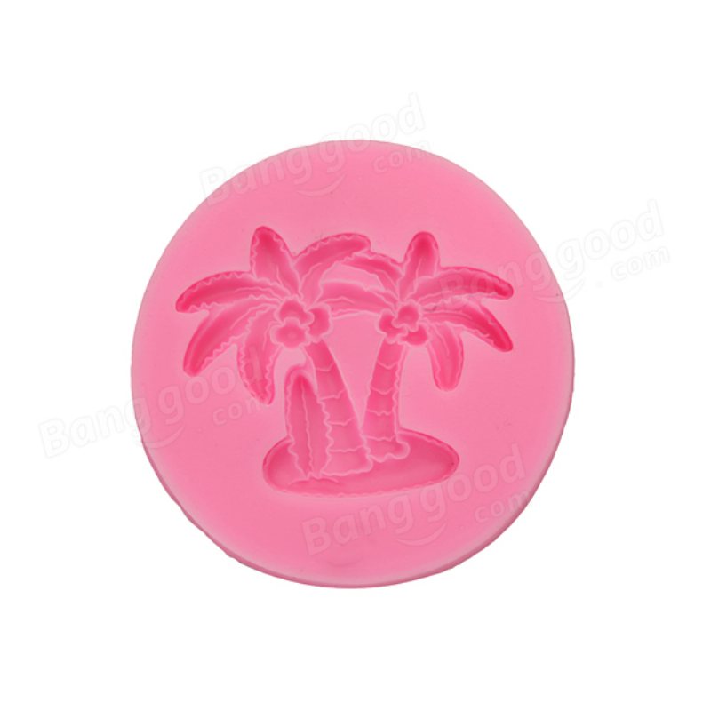 3d Coconut Palm Silikonform Fondantform Creative Baking Tools Tillbehör