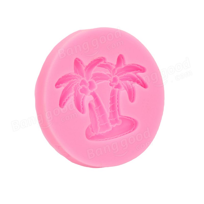 3d Coconut Palm Silikonform Fondantform Creative Baking Tools Tillbehör