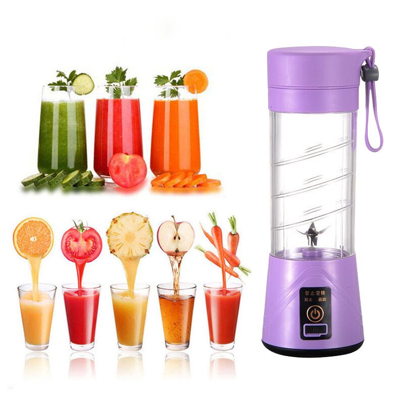 400 Ml Bärbar Usb Elektrisk Fruktjuicer Smoothiemaskin Flaska Grönsaksjuice