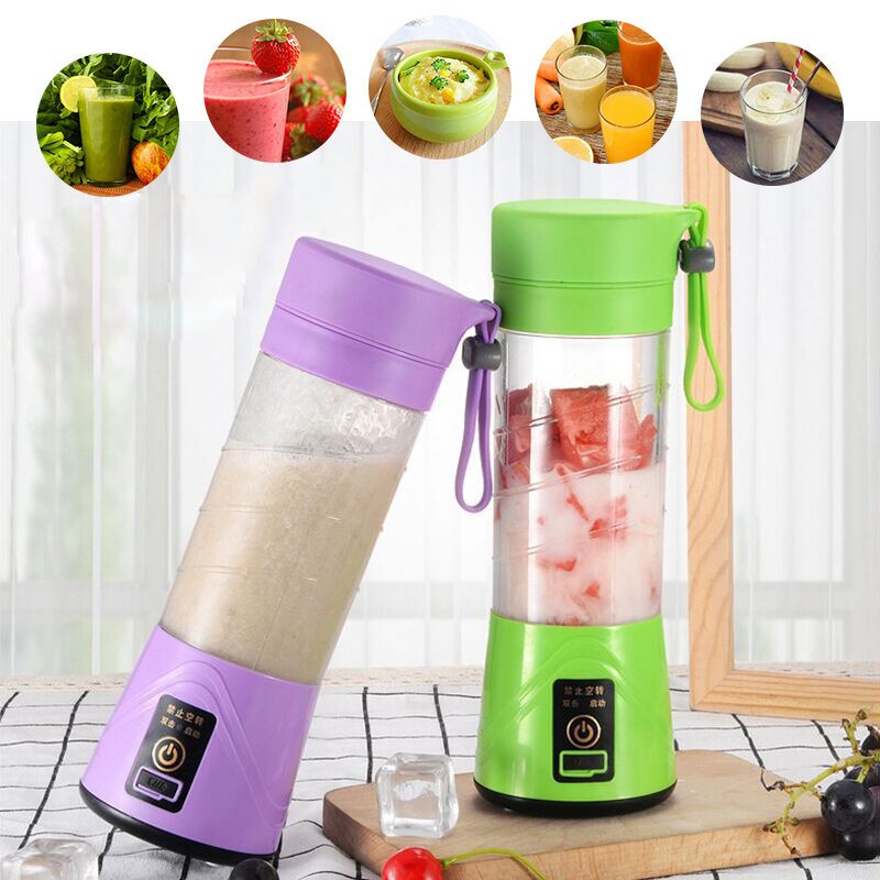 400 Ml Bärbar Usb Elektrisk Fruktjuicer Smoothiemaskin Flaska Grönsaksjuice