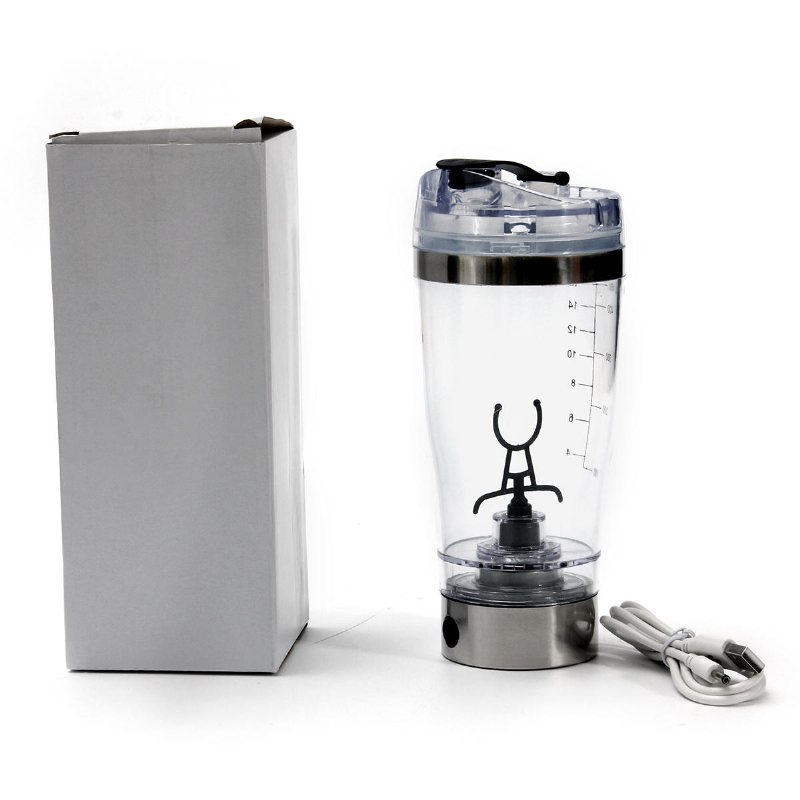 450 Ml Usb-laddning Elektrisk Shaker Cup Mixer Avtagbar Mixing Cup Fitness Protein Powder Shake Cup