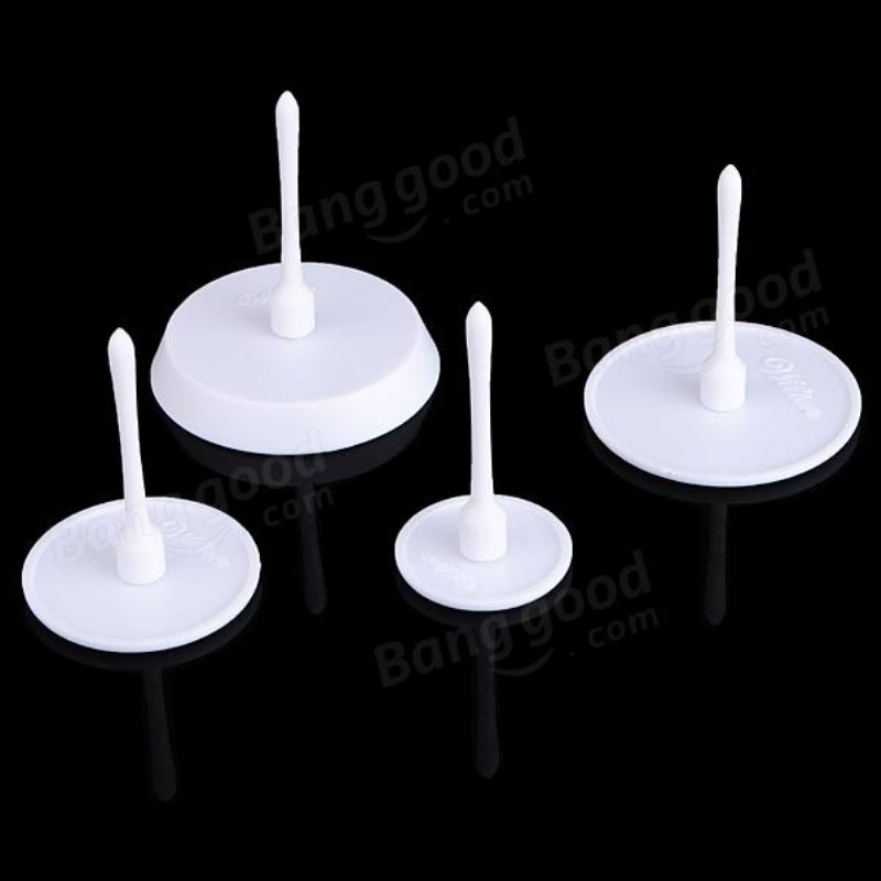 4st Cup Cake Stand Glasyr Blomma Dekorera Nagel Set Bakverktyg