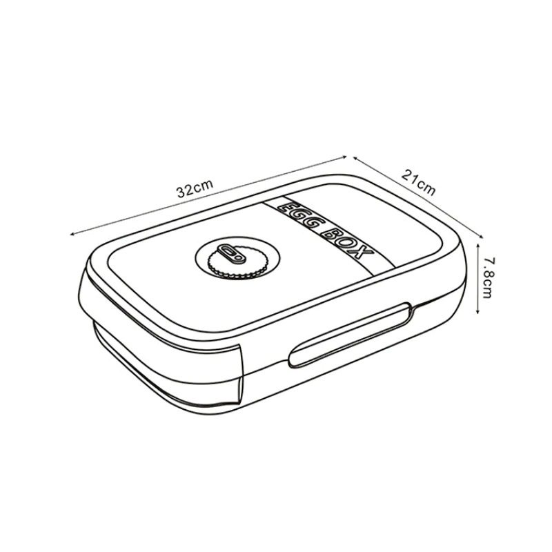 Ägghållare Organizer Box Matbehållare För Kök