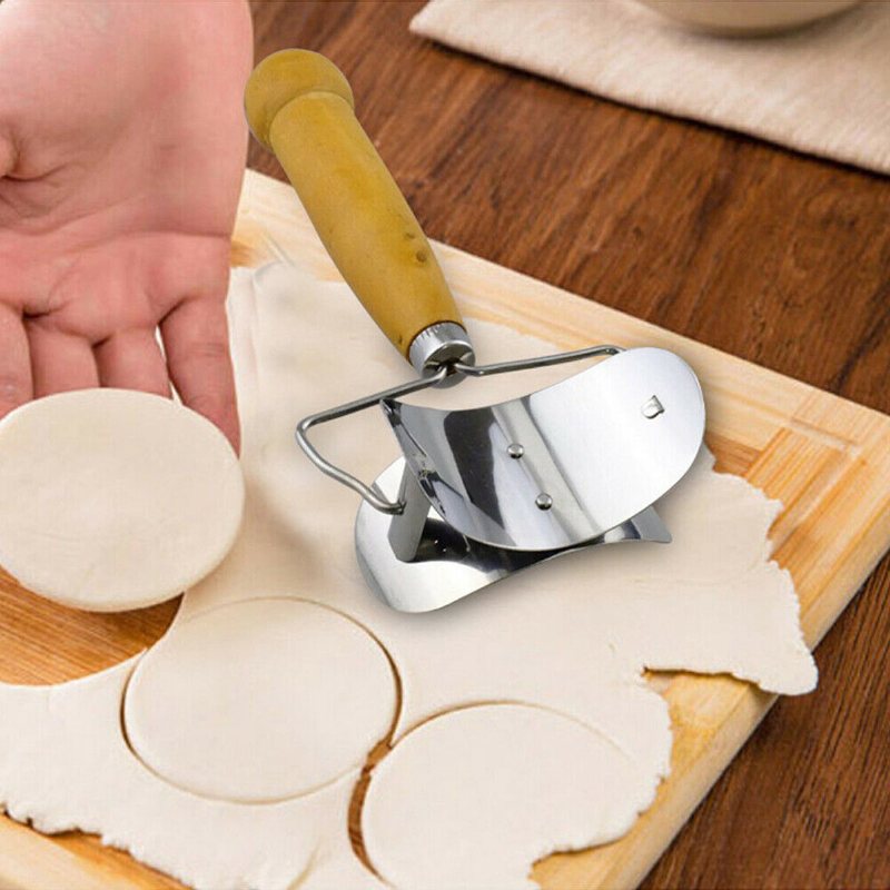 Bakverksverktyg I Rostfritt Stål 2x Dumpling Maker Form + Mjöl Ring Cutter 3st/set