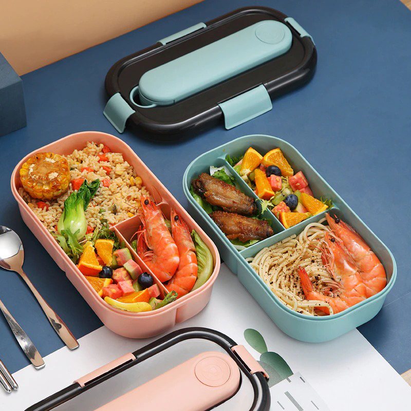 Bento Lunchbox Plastbehållare Läcksäker