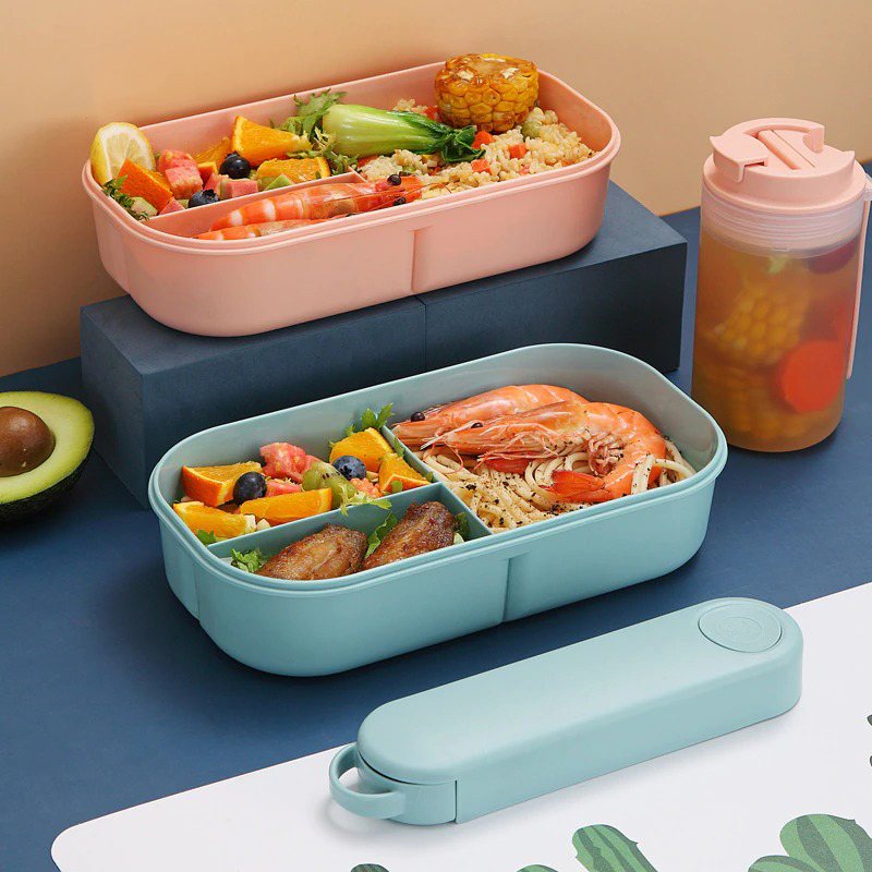 Bento Lunchbox Plastbehållare Läcksäker