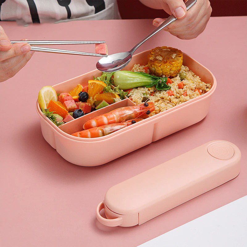 Bento Lunchbox Plastbehållare Läcksäker