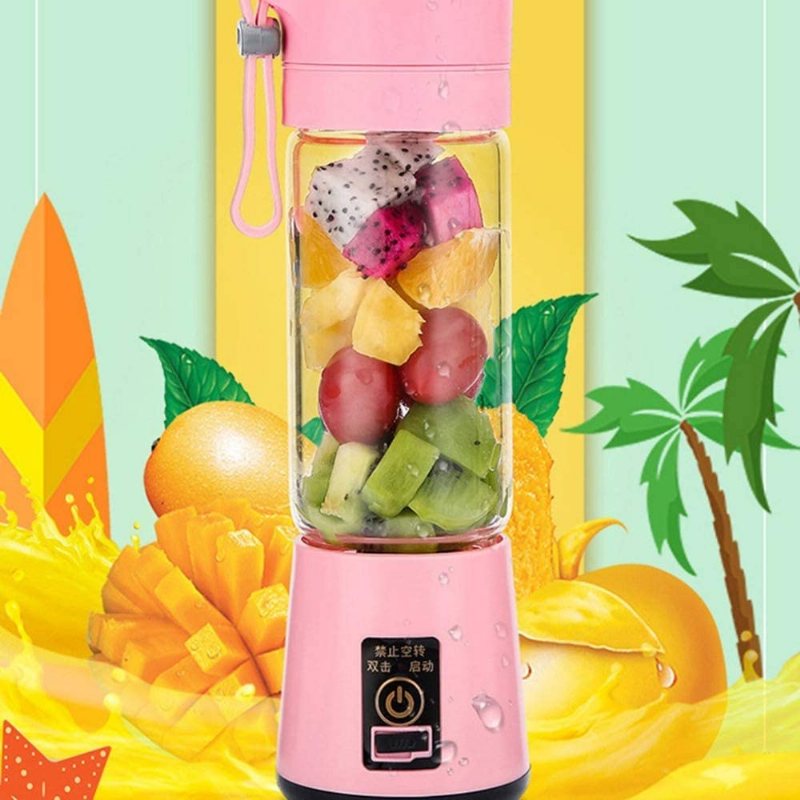 Blender Smoothie Maker Elektrisk Mini Bärbar Usb Uppladdningsbar