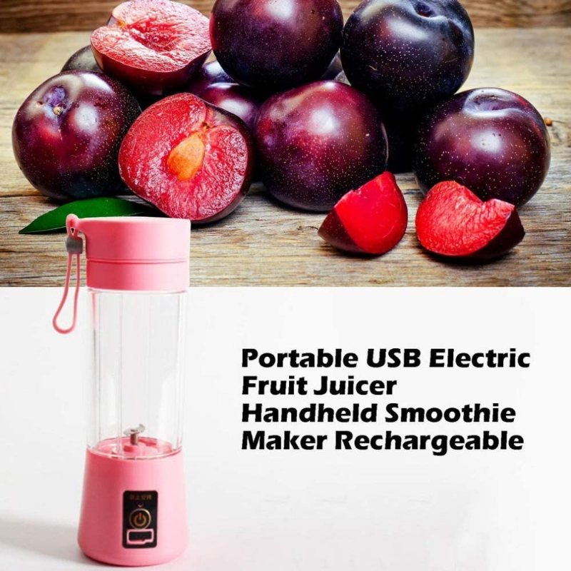 Blender Smoothie Maker Elektrisk Mini Bärbar Usb Uppladdningsbar