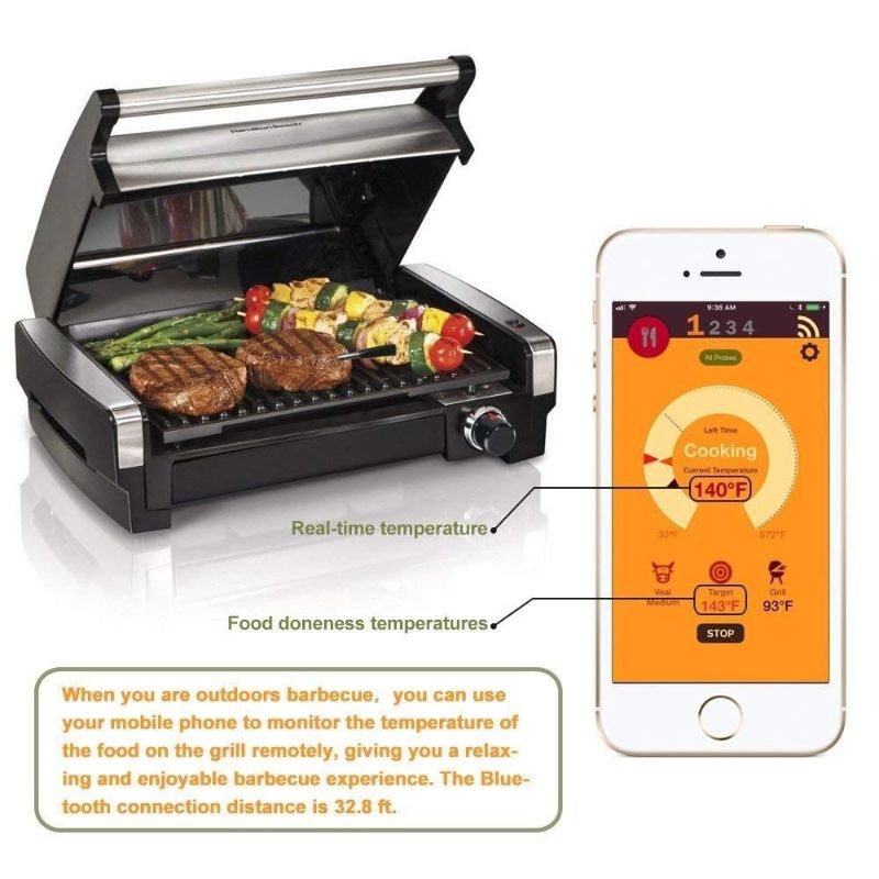 Cooking Meat Kitchen Bluetooth-kompatibel Termometer