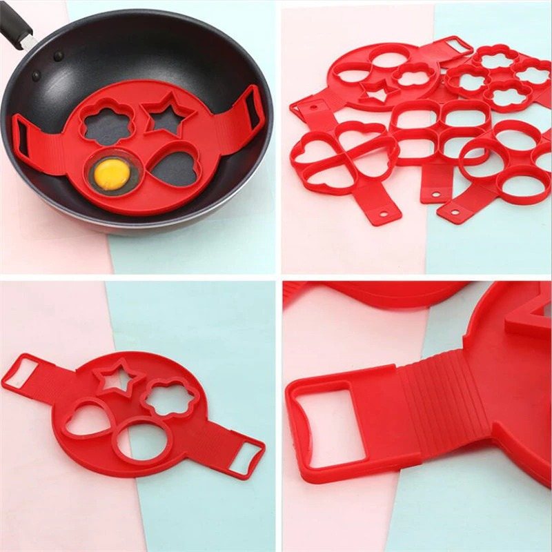 Egg Pancake Ring Nonstick Maker Form Silikon