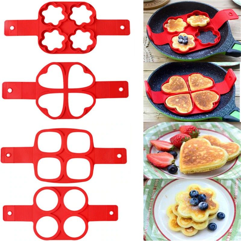 Egg Pancake Ring Nonstick Maker Form Silikon