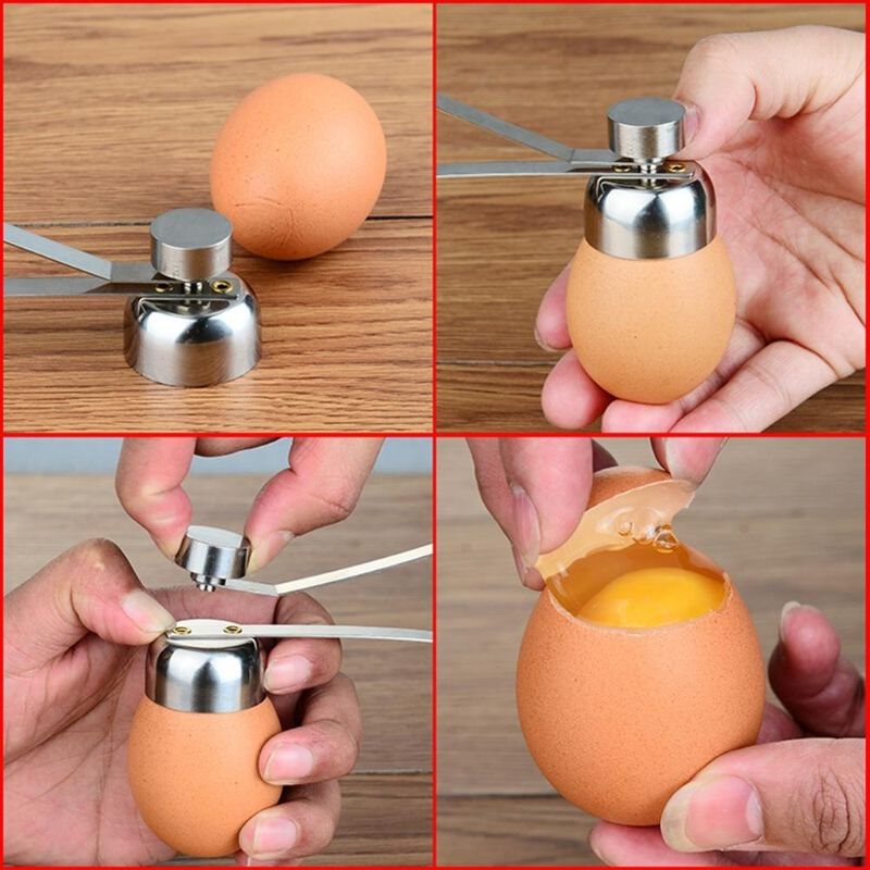 Egg Topper Cutter Shell Opener Rostfritt Stål