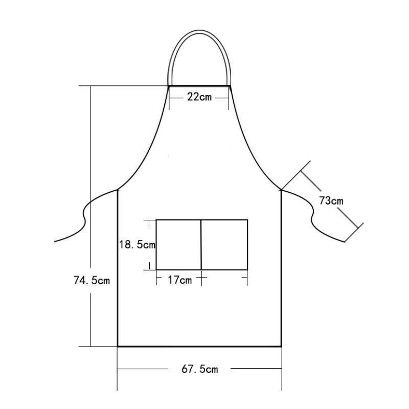 Förkläde Matlagning Kök Canvas Unisex Kvinna Män