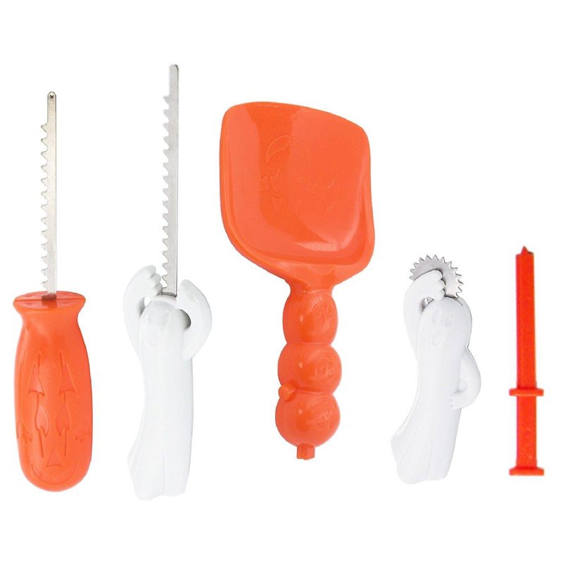 Halloween Pumpkin Carving Tools 5 Delar Set Kit 5 Barn Och Fest