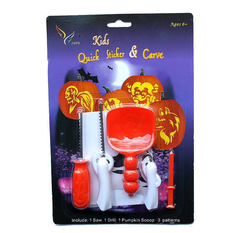 Halloween Pumpkin Carving Tools 5 Delar Set Kit 5 Barn Och Fest