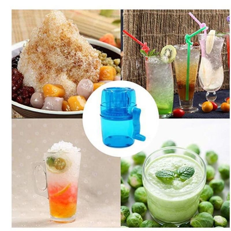 Ice Crusher Manual Portable Maker Snow Cone Smoothie