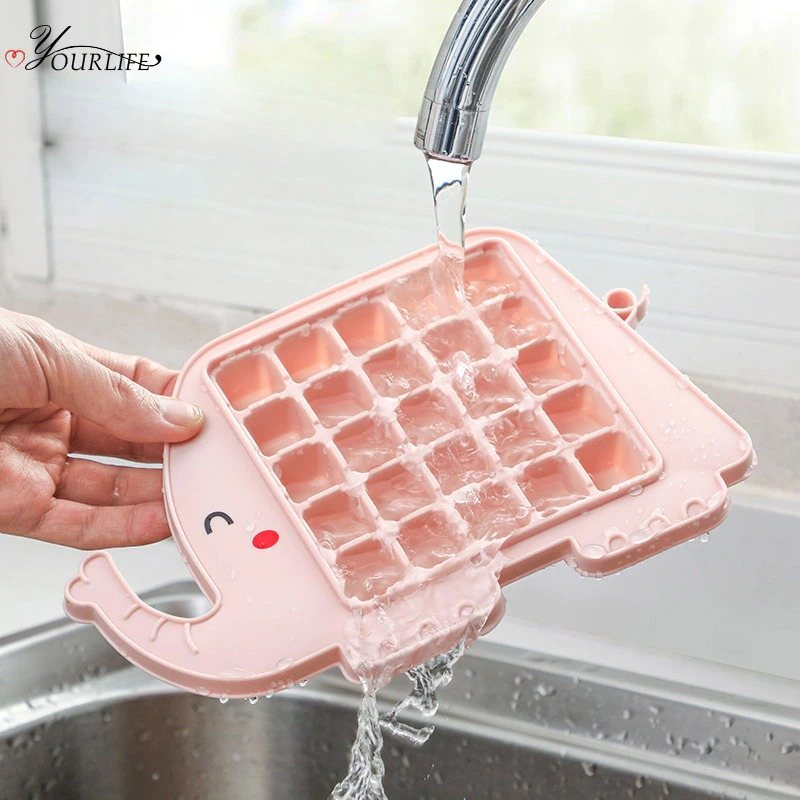 Ice Cube Maker Tecknad Snabbfrysning Plast Ice Form