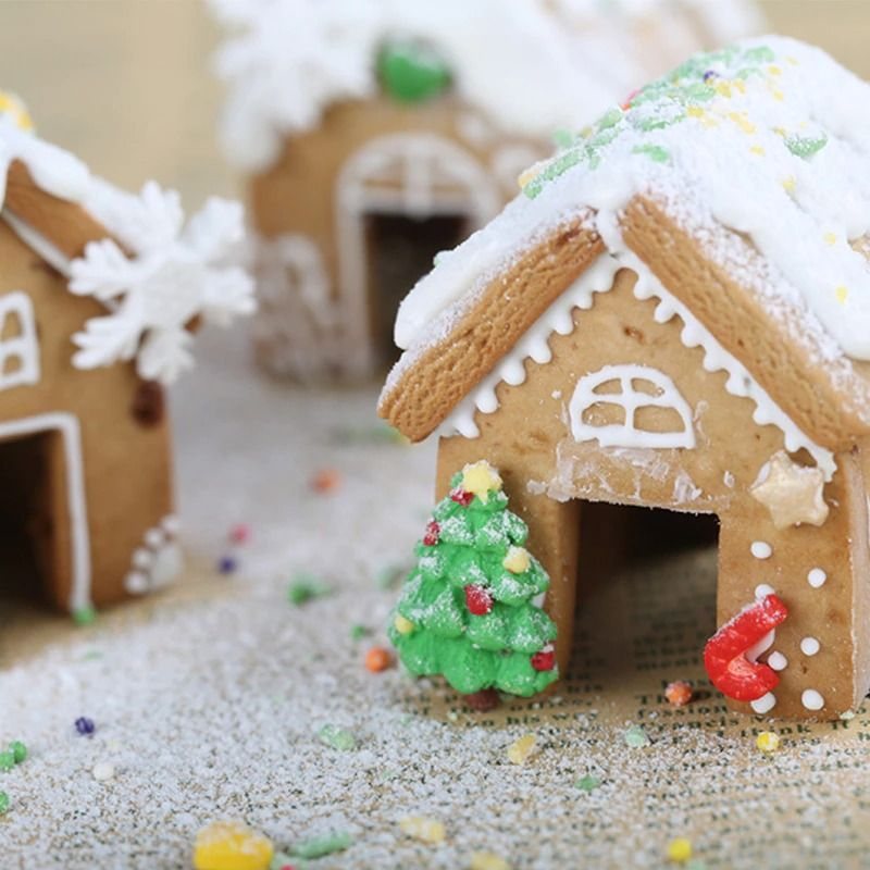 Jul Pepparkakor Hus Kex Rostfritt Stål Form Set Diy