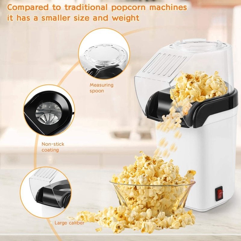 Popcorn Machine Automatisk Air Household Maker