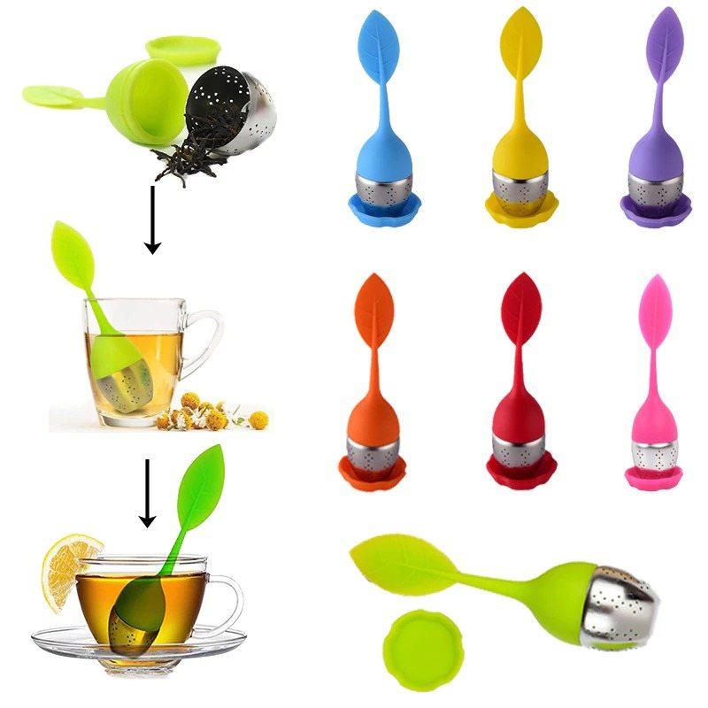 Tea Sil Infuser Filter Silikon Rostfritt Stål