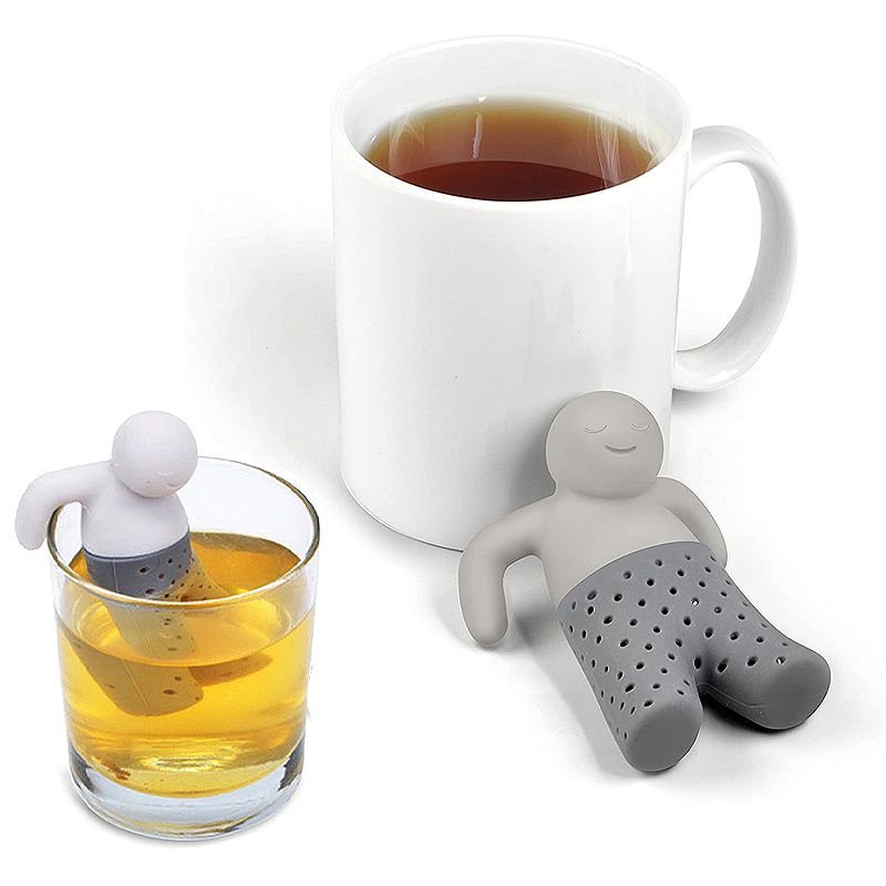 Tesil Silikon Söt Tekanna Mr Little Man Tea Infuser Filter