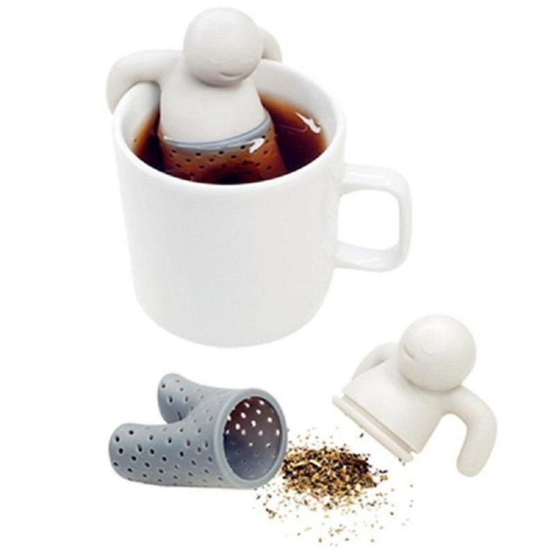 Tesil Silikon Söt Tekanna Mr Little Man Tea Infuser Filter