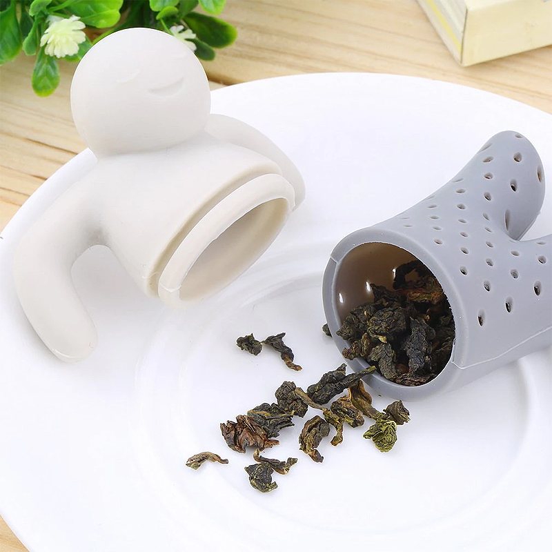 Tesil Silikon Söt Tekanna Mr Little Man Tea Infuser Filter