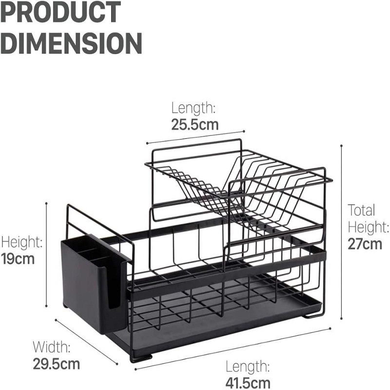 Torkställ Med Drainboard Drainer Organizer Förvaring