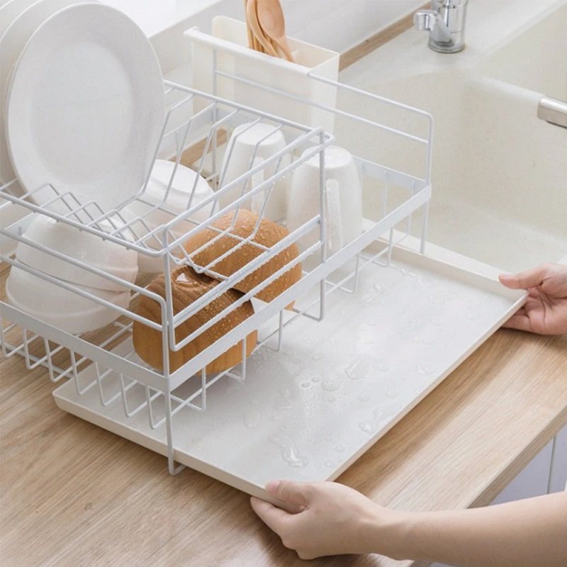 Torkställ Med Drainboard Drainer Organizer Förvaring