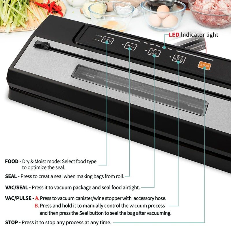 Vacuum Sealer Förpackningsmaskin För Matförvaring