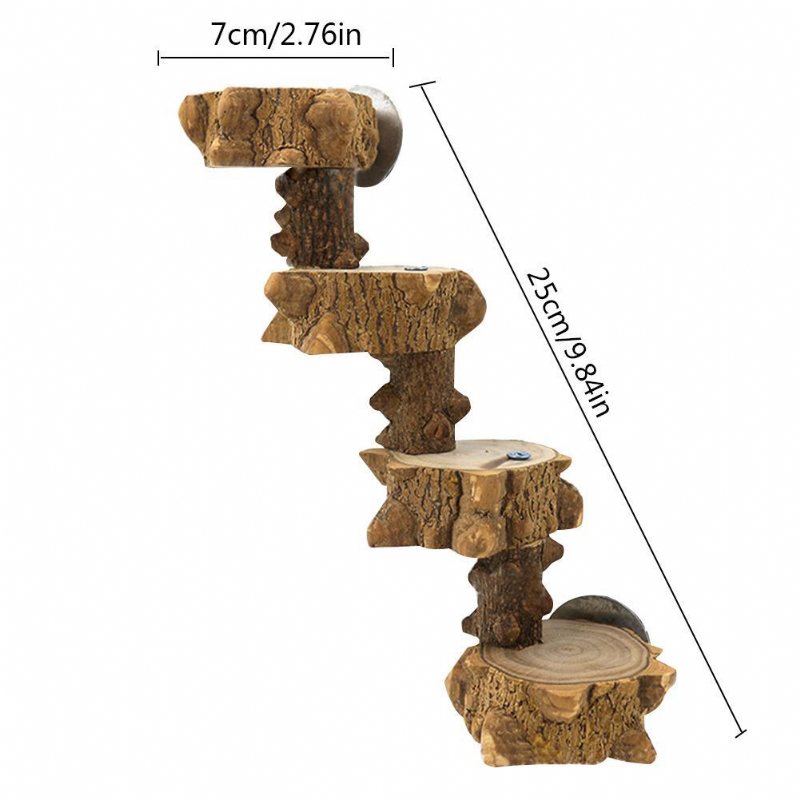 Fågel Stående Trätrappor Papegoja Klätterleksak För Fågelbur