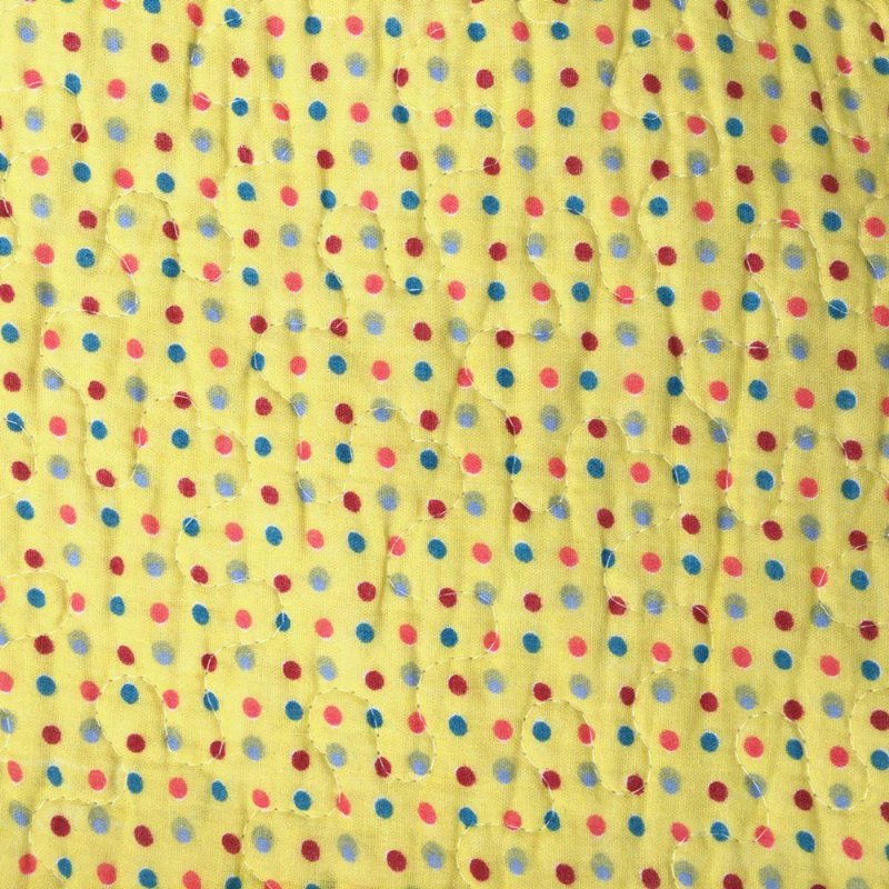 100 % Bomull Polka Dot Solros Patchwork Sängöverkast Quiltset Queensolrosor