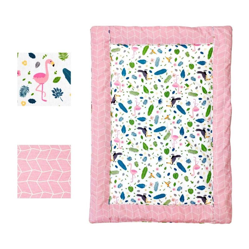 11 Delar Fjäder Och Flamingo Baby Flickor Barnkammare Sängkläder Set 100% Bomull Rosa Småbarn/spädbarnssäng Set Shower Present