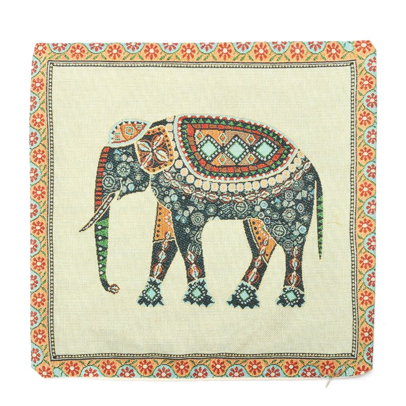 42x42cm National Elephant Wear-resitant Örngott Fuktsäkert Andningsbart Antimykotika