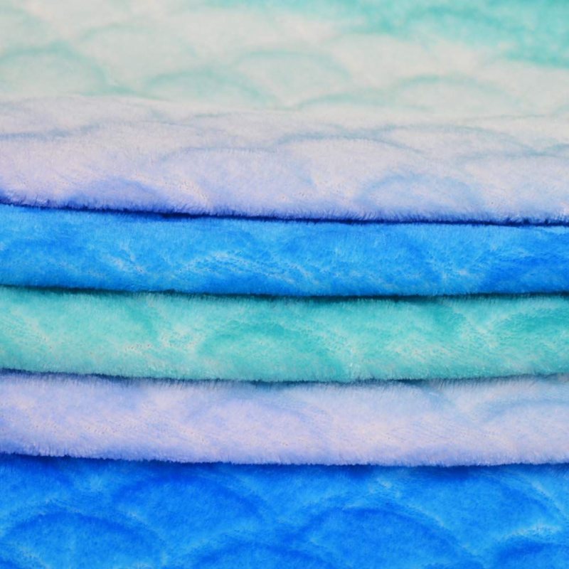 Fleece Ombre Design Sjöjungfru-kastfilt