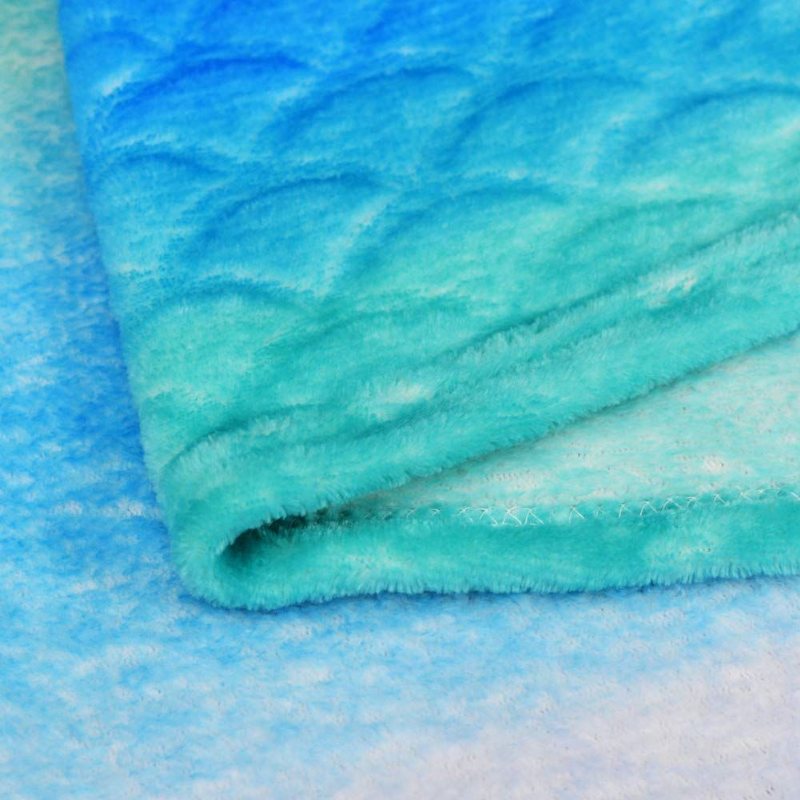 Fleece Ombre Design Sjöjungfru-kastfilt