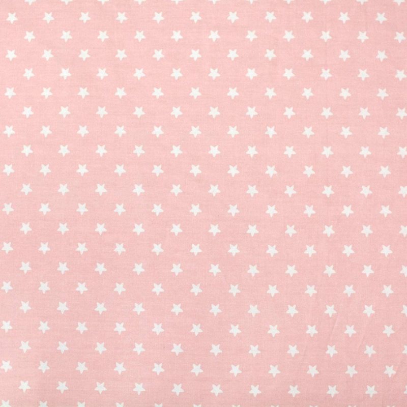 Flicka Spjälsäng Lakan Vintage Fitted Chic Blush Rosa 100% Bomull Mjukt Baby Sweet Star Tryckt