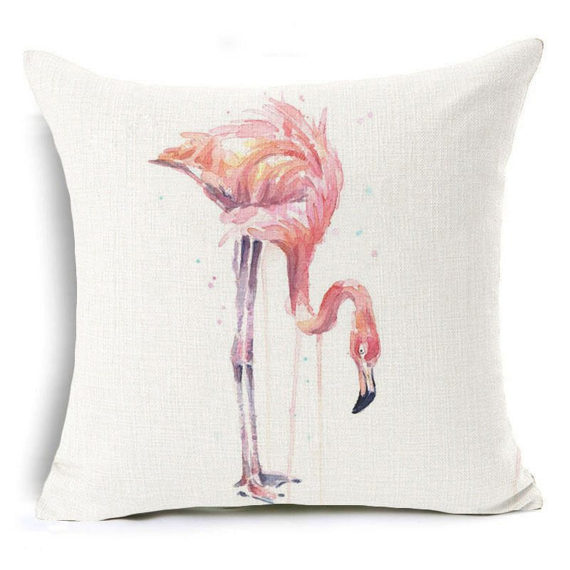 Honana 45x45 cm Kuddfodral Heminredning Flamingo Palmblad Design 16 Valfria Mönster