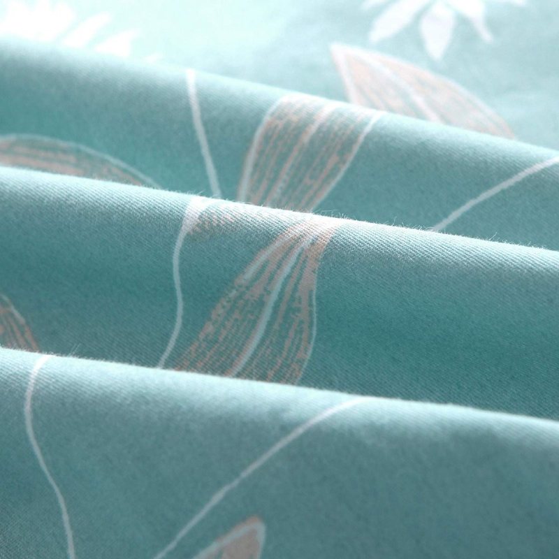 Lakanset Shabby Teal Sängkläder 100 % Bomull Hypoallergena Djupa Fickor 4-delade