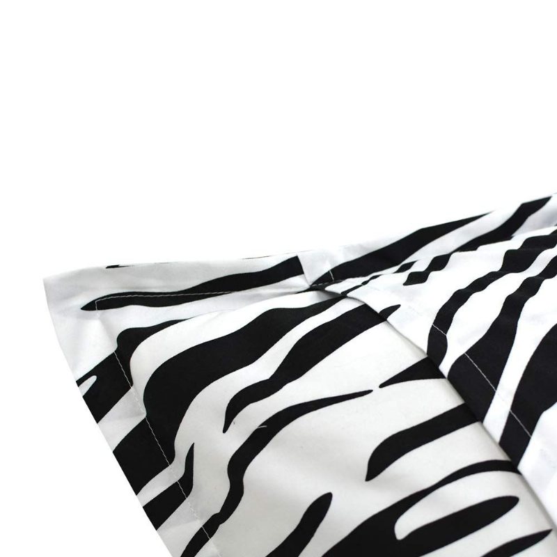 Mikrofiberkuddfodral-2-pack Zebra Stripe Svart Och Vitt