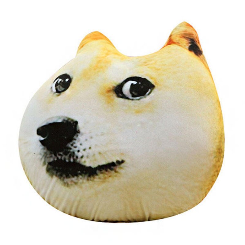 Plysch 3d-tryckt Samojed Husky Doge Dog Kastkudde Alaska Dog Cushion