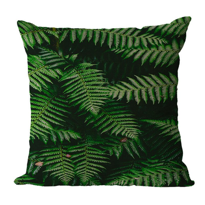 Tropical Plant Lin Örngott Hot Selling Bil Kudde Hem Soffa