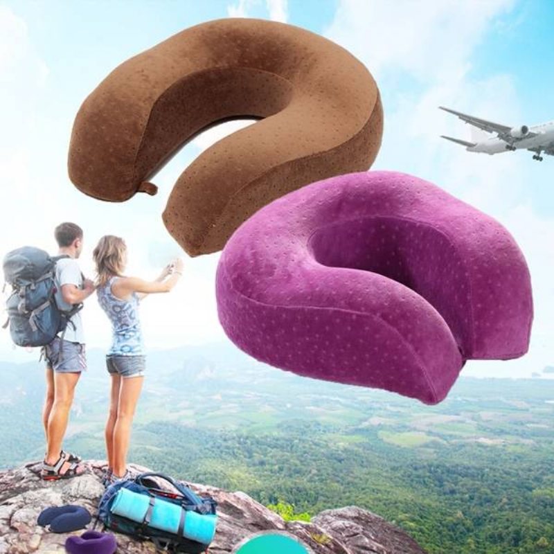 U-form Slow Rebound Memory Foam Kudde Nacke Skydda Nackstöd Travel Mjuk