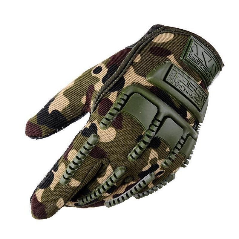 1 Par Gratis Solider Tactical Glove Ridhandskar Helfingerhalksäkra Handskar För Cykling Camping Jakt