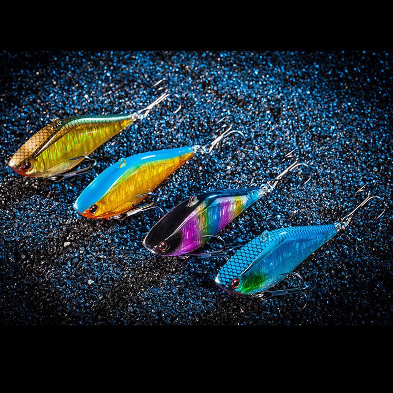 1 St 6.3 cm 14 G Jerkbait Hard Vib Lures Crankbait Fishing Lure Wobblers Med Diskantkrok