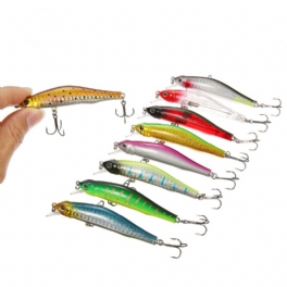 1 St 80 mm/3.15" 8.5 G Magnet Minnow Fishing Lure Konstgjord Hårdbetskrok 3d Ögon Havsfiske